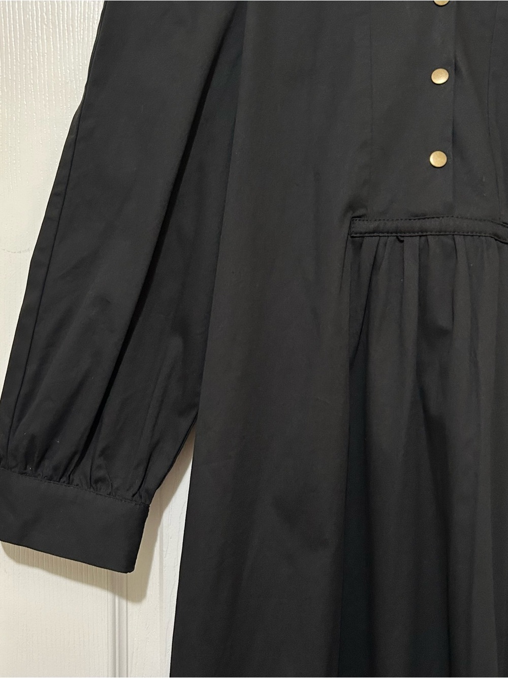 Pomander Place Black Puff Sleeve Mini Dress Business Casual Preppy LBD Sz Small - Picture 5 of 9